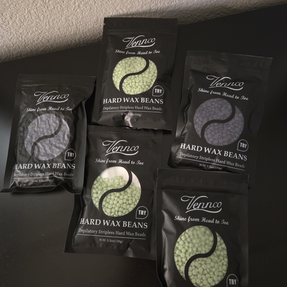 Vennco Hard Wax Beans - Green & Purple